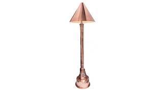 Shiny Copper Floor Lamp