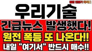 우리기술 주가전망 내일 폭등하나? 지금 바로 확인!