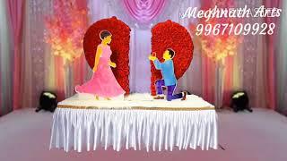 Special Entry Concept for Engagement Ring by Meghnath Arts (Mumbai) 9967109928.