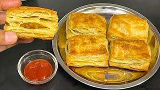 Bakery Style Aloo Puff Patties/ Potato Puff Pattiies