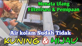 Menata Ulang Media Filter Kolam Ikan Koi Minimalis Agar Tetab Terjaga Kejernihannya