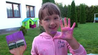 Ksysha and Dad build Playhouse | Ksysha Kids TV