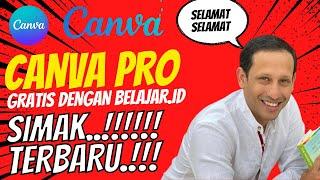 TERBARU Cara daftar canva dengan akun belajar.id - Canva Pro Canva For Education