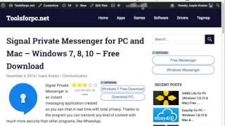 Download Signal private messenger for PC