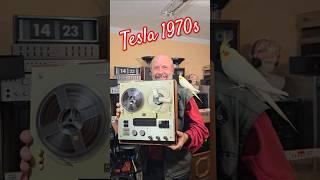 1970s Vintage TESLA 444 LUX SUPER Reel to Reel Tape Recorder Sound Test