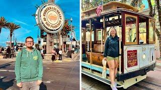 San Francisco Sightseeing! Pier 39, Fisherman's Wharf & Cable Car Ride!