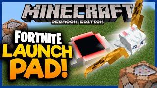 MCPE Fortnite Launchpad Command!  Minecraft Bedrock Tutorial