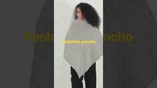 Pashmina Poncho ,V Neck and free size #scarves #cashmere #poncho #vnceck #mauj #nepal #pashmina