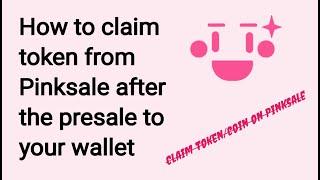 How to claim your token on Pinksale after presale (claim Ajevers token from pinksale) AJE