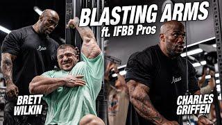 Raw Arm Workout w/ IFBB Pros Brett Wilkin & Charles Griffen