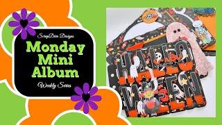 Monday Mini Album feat. @ScrapDiva29 Halloween Mini Album Die Set.