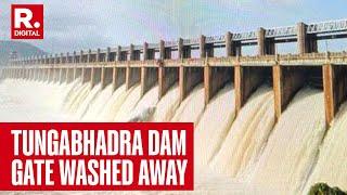 BREAKING: Tungabhadra Dam's Crest Gate Collapses, ALERT Raised In River Krishna Catchment Areas