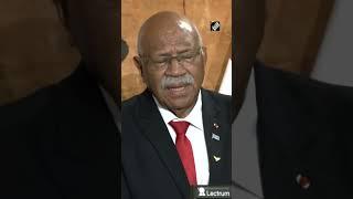 “Bad manners to talk about somebody who is not present…” Fijian PM on China