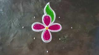 Karthigai flowervilakkukolam/colorrangoli/margazhieasymuggulu/deebammuggulu/gokulramyakolangal