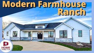 Custom Ranch House Design: Modern Farmhouse Style