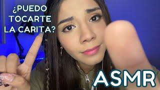 ASMR ESPAÑOL / DÉJAME TOCARTE LA CARITA + ¿PUEDO HACERLO? + MOUTH SOUNDS + VISUALES