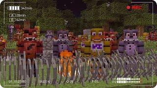 APOCALIPSIS DE ANIMATRÓNICOS FNAF EN MINECRAFT | RETO DE LA BASE VS APOCALIPSIS EN MINECRAFT