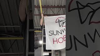 Our new Sunward Hobbies Flag!  #hobbies #hobby  #Canada #hobbystore #new #flag