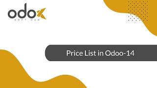 Pricelists in odoo14