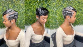 RELAXING MY NATURAL HAIR AFTER 5 YEARS | PIXIE CUT TRANSFORMATION |Abbie Appiah