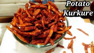 Crispy Potato Kurkure in Tamil | Potato Chips Recipe | Potato Fry Snack Recipe | Evening Snacks