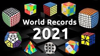 Nuevos RECORDS MUNDIALES del CUBO de RUBIK 2021 | WR Speedcubing WCA