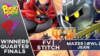 Wild Smash Wednesday #57 - FV | Stitch vs Mazer/ØWL | Jsan / Winners Quarters