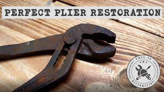 Satisfying hand tool restoration of a water pump pliers