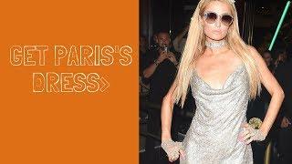 Paris Hilton Silver Dress