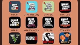 GTA III,GTA Vice City,GTA San Andreas,GTA Liberty City Stories,GTA 3,Grand Theft Auto Chinatown Wars