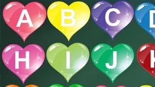 ALPHABET - ABC song with Cute heart shape | Alphabet Song | Phonics Song | NURSERY RHYME