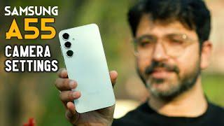 Samsung A55 Camera Settings (in Hindi)