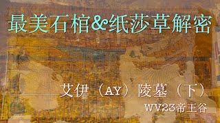 猴子谷/帝王谷西谷WV23 Ay艾伊陵墓（下）第18王朝最美的石棺之一，独家解读阿马尔纳风格陵墓和壁画 你绝对想不到纸莎草的隐秘含义 艾伊与图坦卡蒙两位法老陵墓的比较  Tomb of Ay