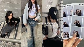 uni vlog : what i wear in a week (acubi, k-fashion, pinterest)