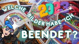  Jahresrückblick 2023 | Alle meine beendeten Diamond Paintings  |  17 fertige Projekte