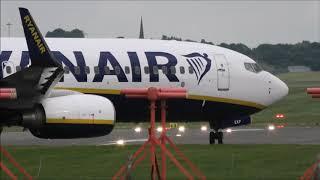 Close up landings and takeoffs  at Birmingham Airport (BHX) on 14/07/2019