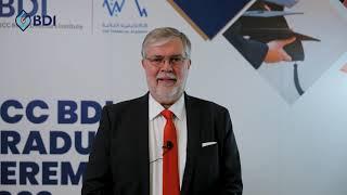 Steffen Schubert, Chairman, GCC BDI Education Committee | GCC BDI Graduation Ceremony 2023