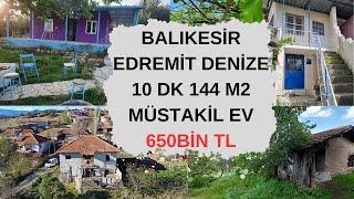 650BİN TL   EDREMİT DENİZE 10 DK 144 M2 SATILIK  MÜSTAKİL EV