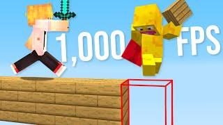 ASÍ es JUGAR a 1,000 FPS en MINECRAFT PvP!! - Minecraft SkyWars.