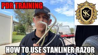 HOW TO USE STANLINER RAZOR PAINTLESS DENT REPAIR TOOL