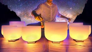 Midnight Melodies | Crickets with singing bowls for sleep