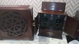 Gecophone BC3300 cabinet deluxe   radio 1924 & 1927 celestion speaker valve tube early Marconi era