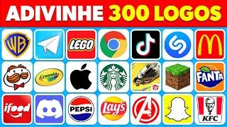 ADIVINHE A MARCA PELO LOGO  | 300 LOGOS FAMOSOS | QUIZ DE LOGO 2024