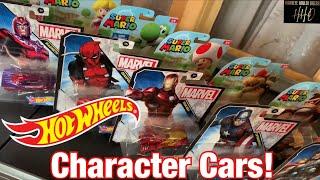 NEW! 2020 Super Mario Hot Wheels Character Cars & 2018 Marvel Character Cars!