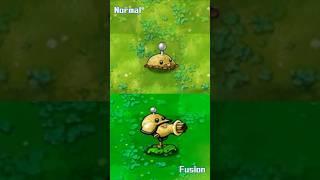 PVZ Normal plants vs Fusion plants 