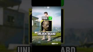 Free Unlock Beard Trick  #pubgmobile #bgmi #pubgtips