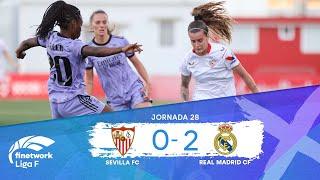 RESUMEN Y GOLES SEVILLA FC vs REAL MADRID CF , JORNADA 28, FINETWORK LIGA F