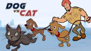 Chorr Police - Dog Vs Cat | Cartoon Animation for Children | Fun videos for kids