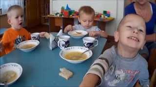 Обед в детском саду# Lunch in Kindergarten