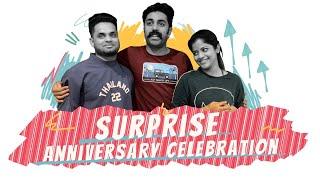 Surprise Anniversary Cake Cutting By Dear Friends| Kukku & Deepa| TheDKtales